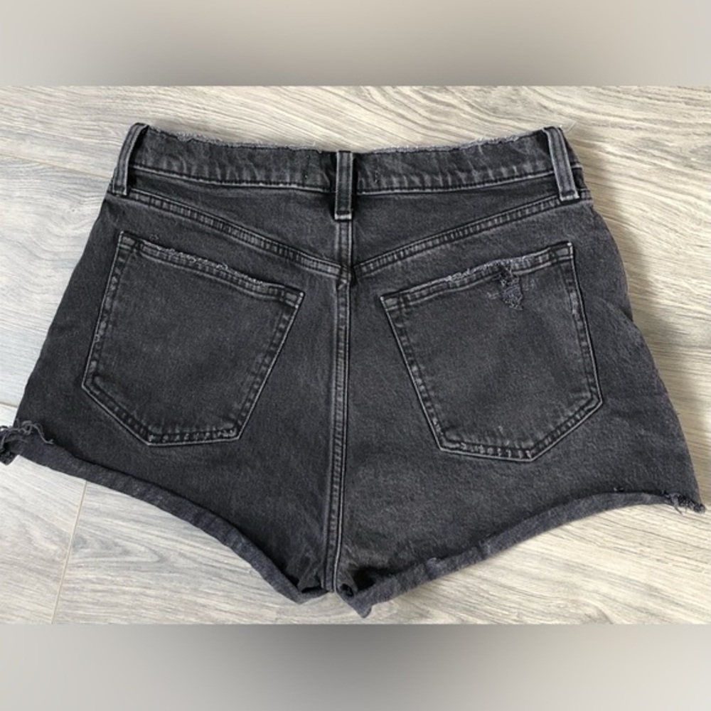 A & F High Rise Denim Shorts